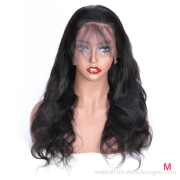 100% human hair brazilian body wave women 4x4 closure lace wig human hair closure wig